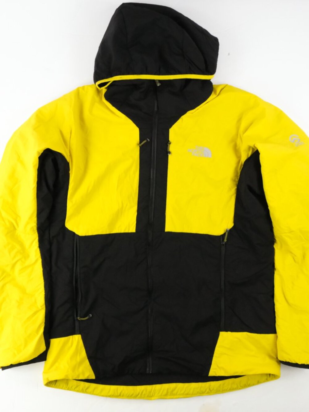 THE NORTH FACE Summit Series L3 Ventrix Half Zip Hoodie L Yellow Black USED